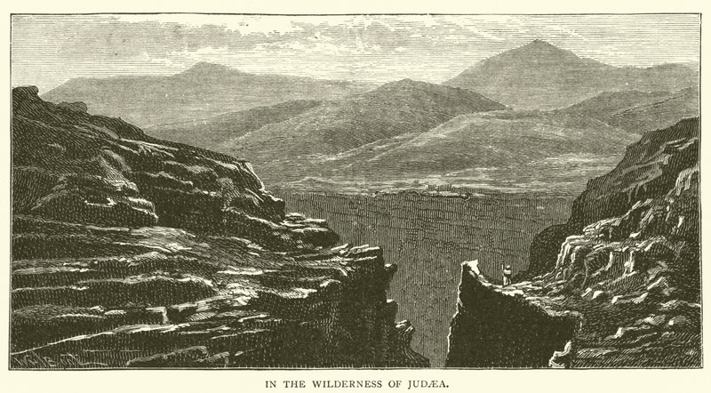 No Deserto da Judéia (gravura) de English School