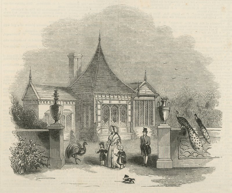 Nos terrenos do Palácio de Buckingham de English School