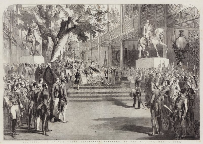 Inauguração do Edifício da Grande Exibição, por Sua Majestade de English School