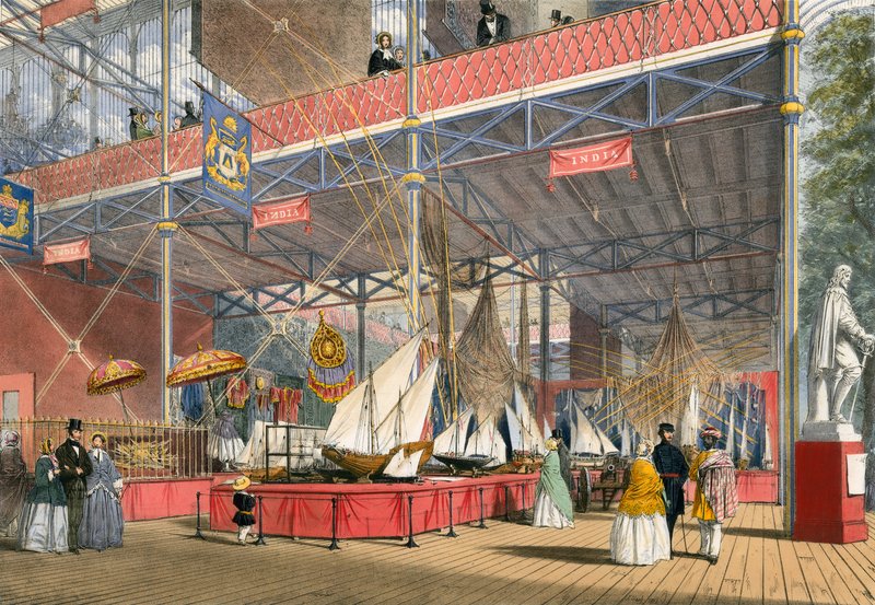 Índia, n º 3, grande exposição, 1851 de English School