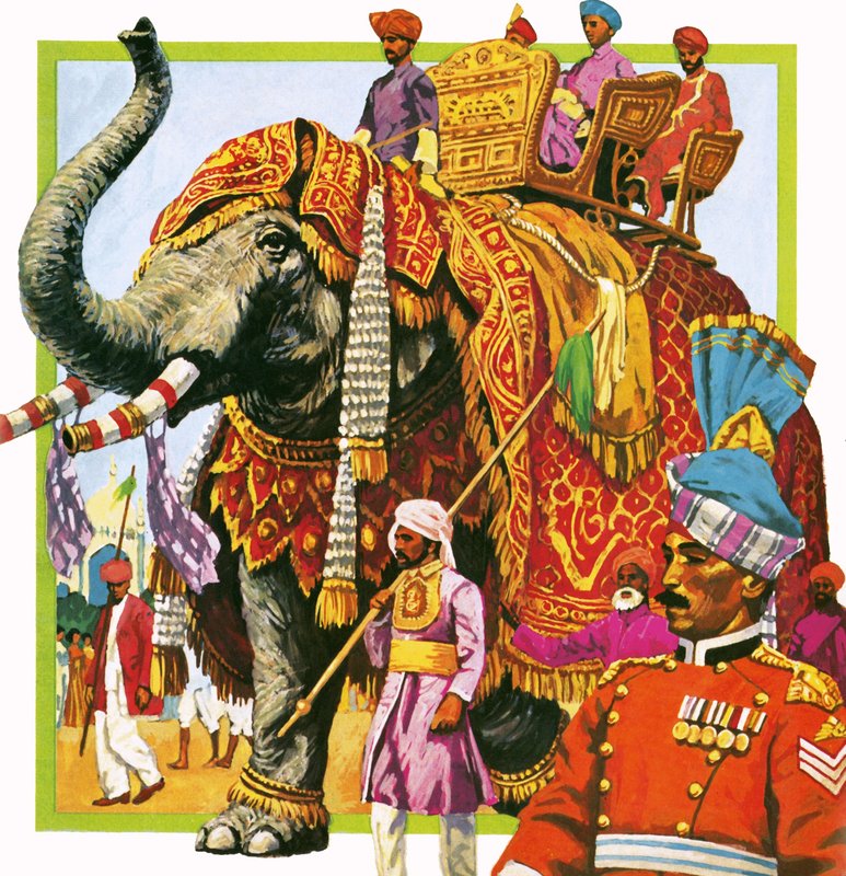 Elefante indiano de English School
