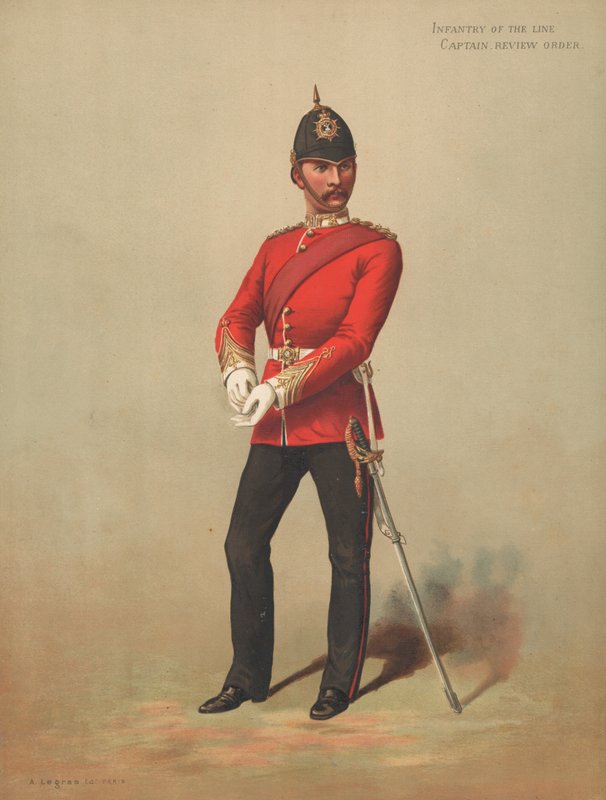 Infantaria da Linha, Capitão, Ordem de Revisão de English School