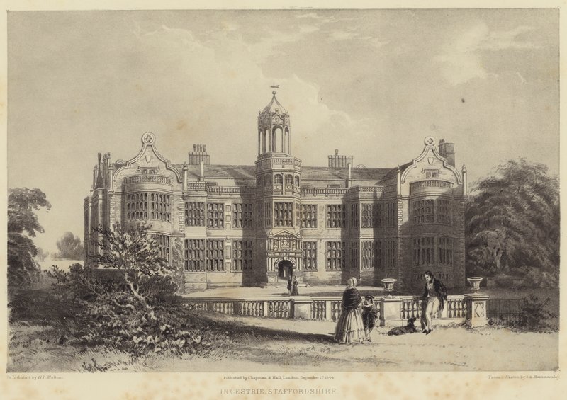 Ingestrie, Staffordshire (gravura) de English School