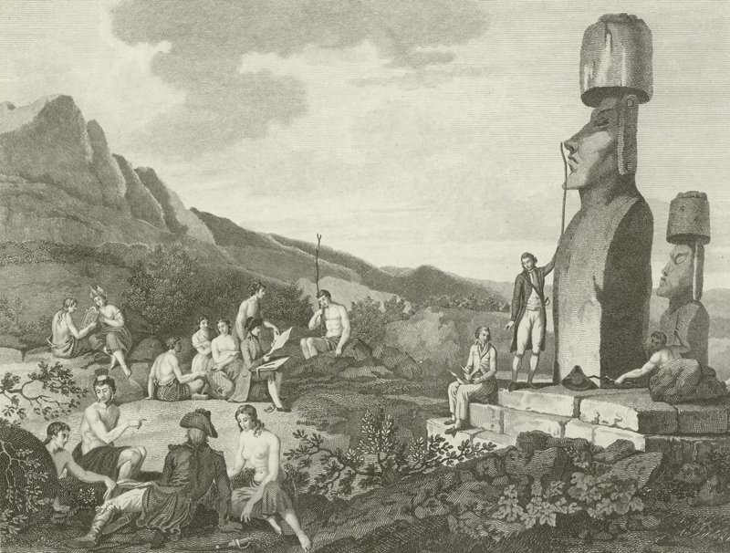 Habitantes e Monumentos da Ilha de Páscoa de English School