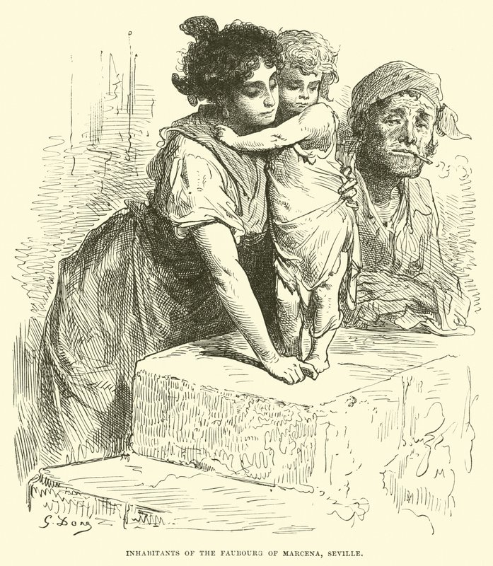 Habitantes do Faubourg de Marcena, Sevilha de English School