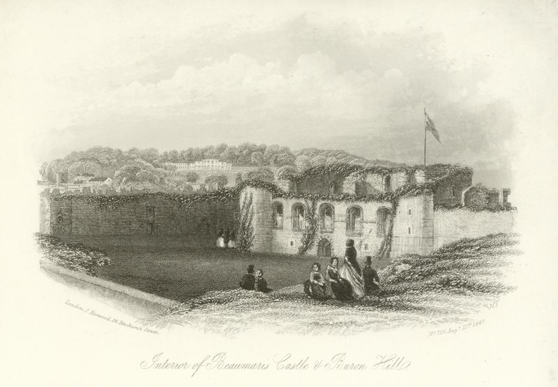 Interior do Castelo de Beaumaris e Baron Villa de English School