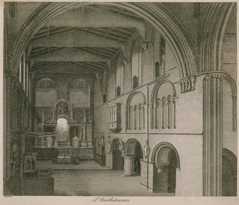 Interior da Igreja de São Bartolomeu, o Grande de English School