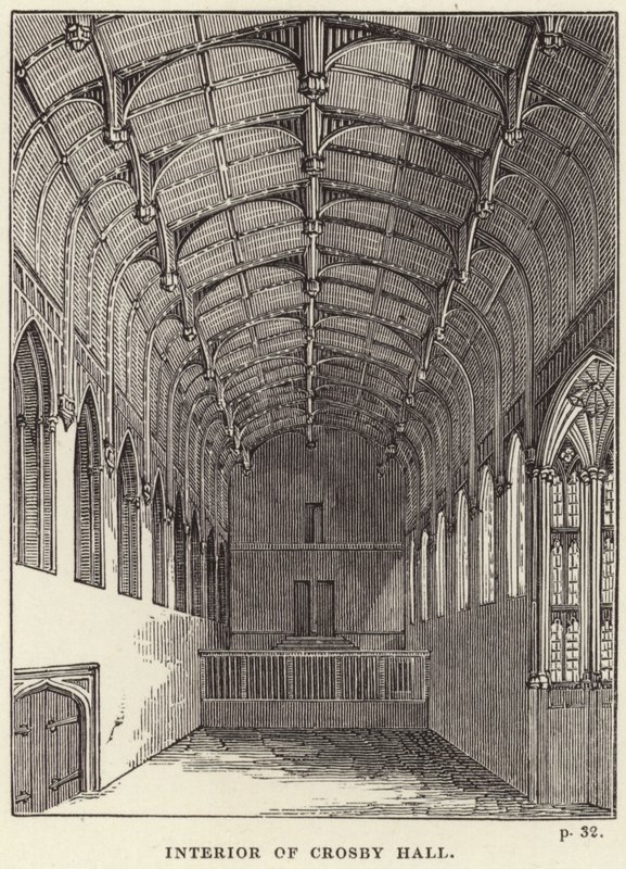 Interior, de, Crosby, corredor, em, chelsea de English School