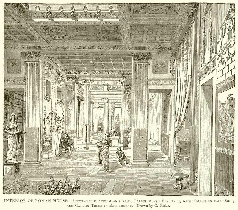Interior da casa romana de English School