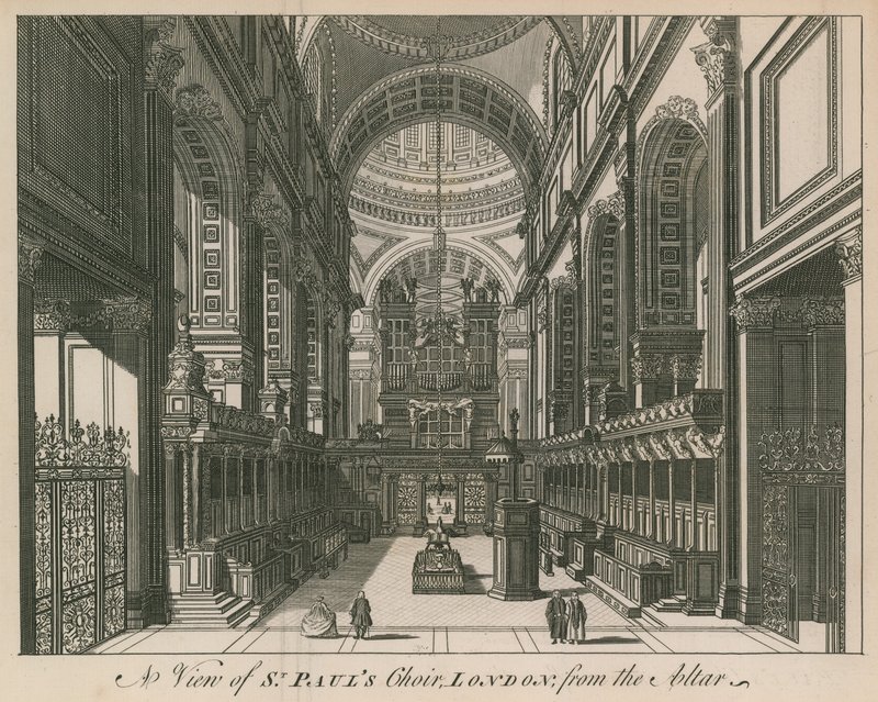 Interior, de, st, pauls, catedral de English School