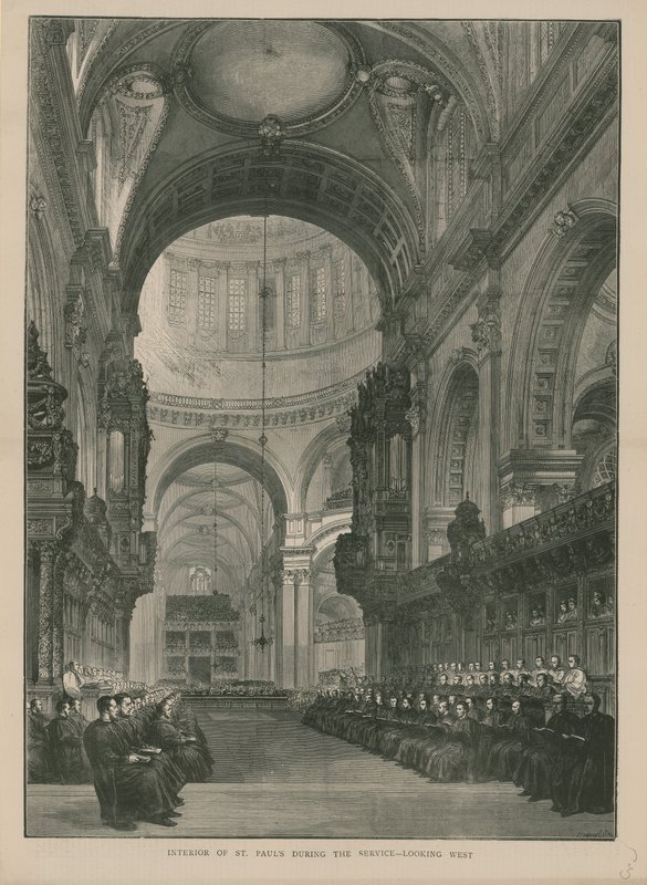 Interior, de, st, pauls, catedral de English School