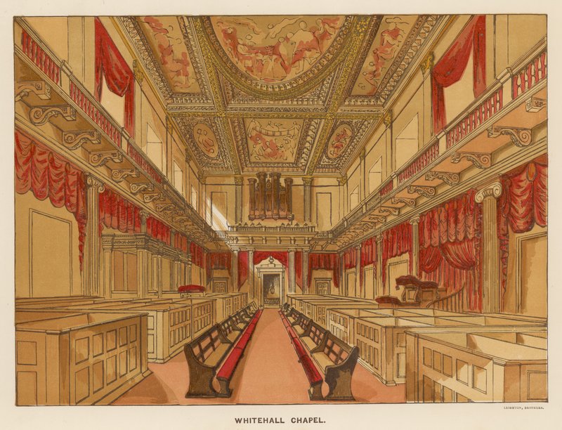 Interior, de, whitehall, capela de English School