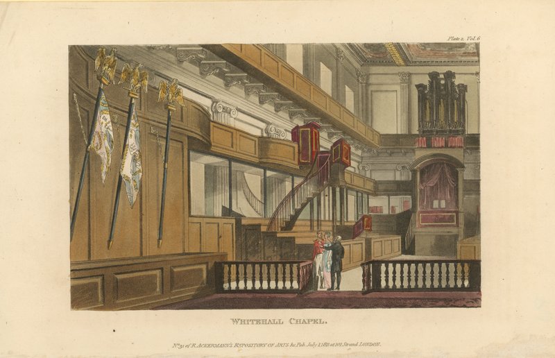 Interior, de, whitehall, capela de English School