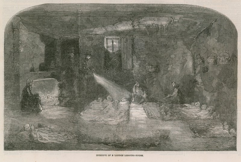 Interior de uma casa de alojamento de Londres de English School