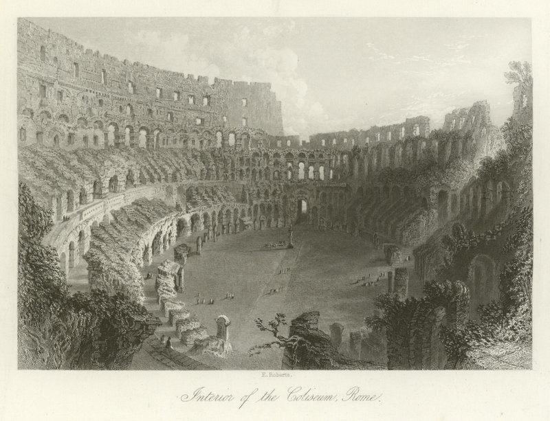 Interior do Coliseu, Roma de English School