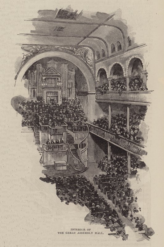 Interior da Sala da Grande Assembleia (gravura) de English School
