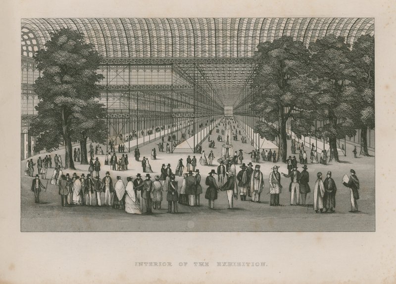 Interior da Grande Exposição, 1851 de English School