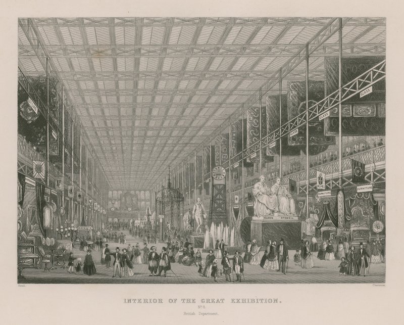 Interior da Grande Exposição, 1851, Departamento Britânico de English School