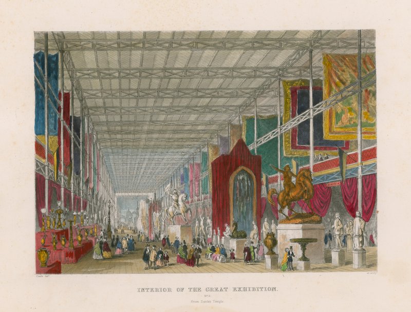 Interior da Grande Exposição, do Templo Dantes de English School