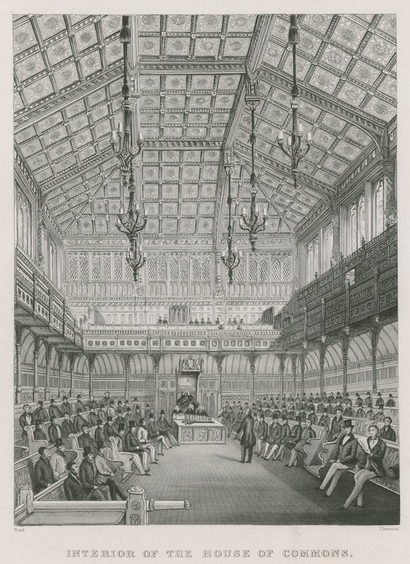Interior da Câmara dos Comuns de English School