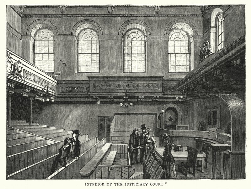 Interior do Tribunal Justico (gravura) de English School