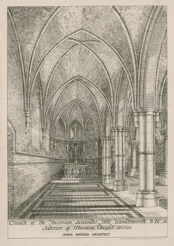 Interior da capela da manhã de English School