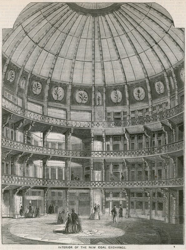 Interior da nova troca de carvão, Thames Street de English School