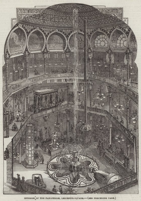 Interior do Panopticon, Leicester-Square (gravura) de English School