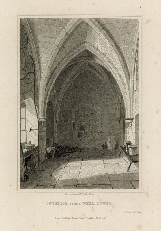 Interior da torre do poço de English School
