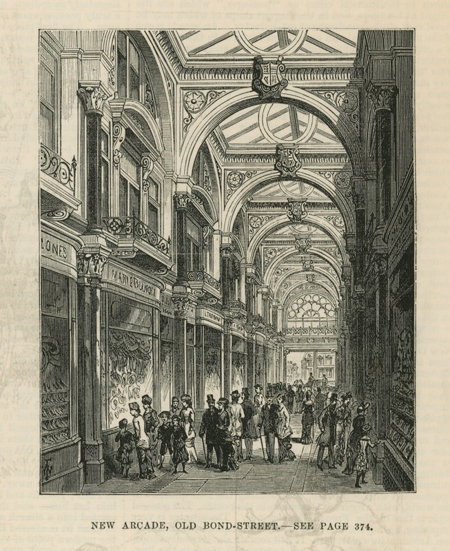 Interior da nova arcada na Old Bond Street de English School