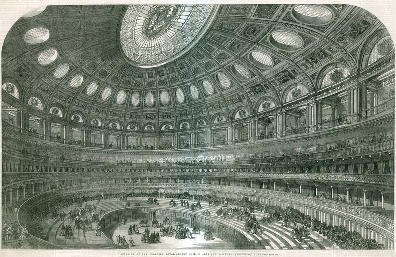Interior do Royal Albert Hall proposto de English School