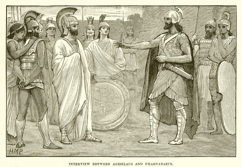 Entrevista entre Agesilaus e Pharnabazus de English School