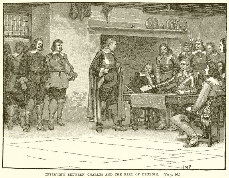 Entrevista entre Charles e o conde de Denbigh de English School