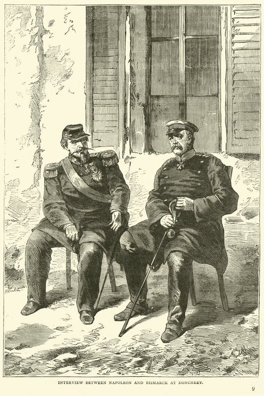 Entrevista entre Napoleão e Bismarck em Donchery, setembro de 1870 de English School