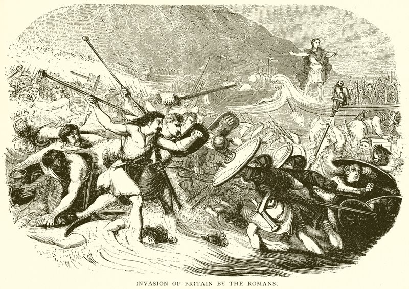 Invasão da Grã-Bretanha pelos romanos de English School