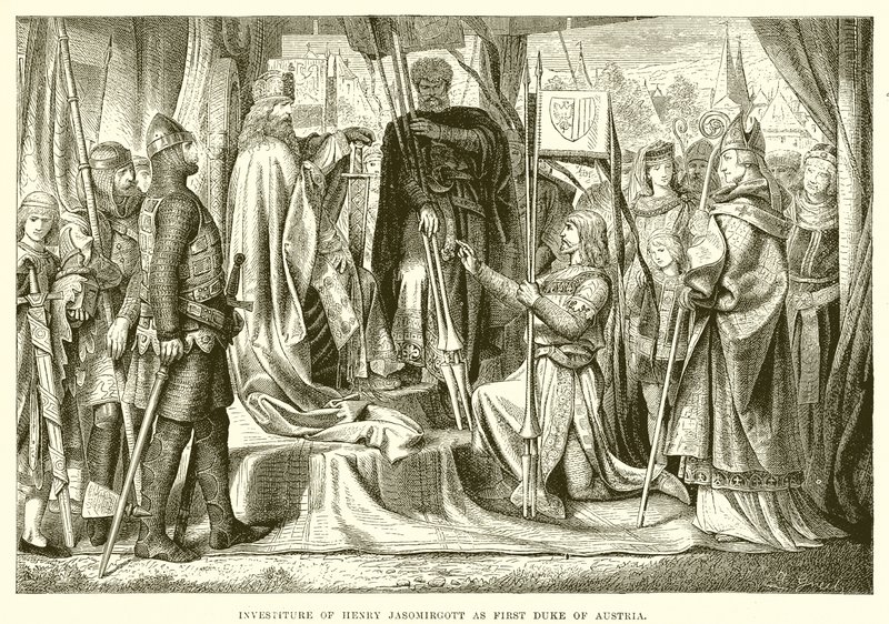 Investidura de Henry Jasomirgott como primeiro duque da Áustria de English School