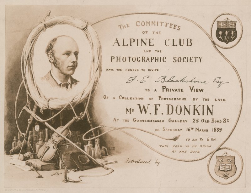 Convite do Clube Alipine e da Sociedade Fotográfica de English School