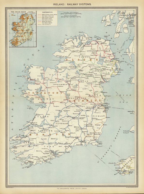 Irlanda, Railway Systems (cor litho) de English School
