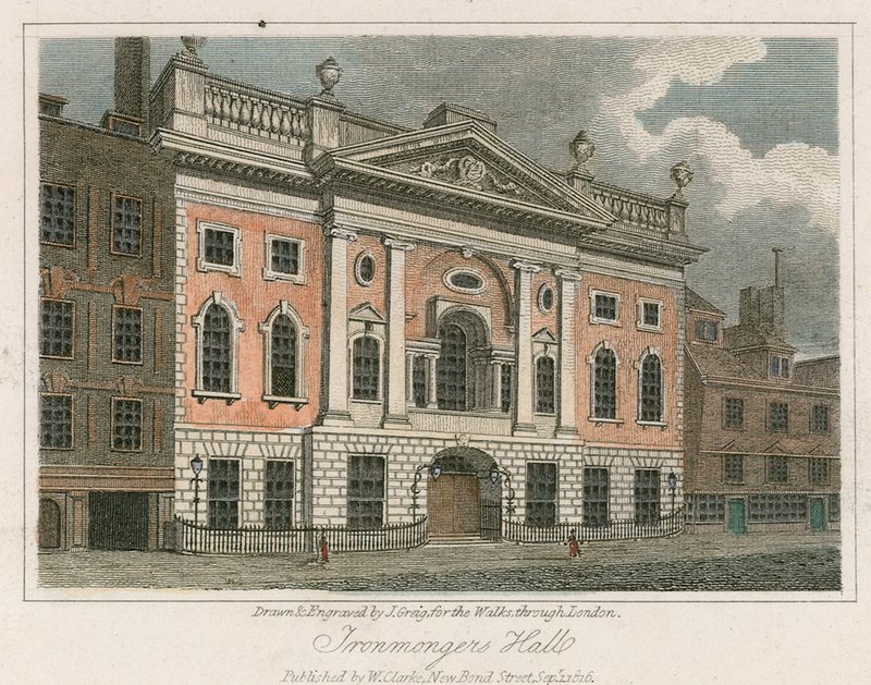 Ironmongers Hall, em Londres de English School