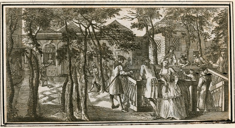 Islington Spa, anteriormente New Tunbridge Wells, 1735 de English School