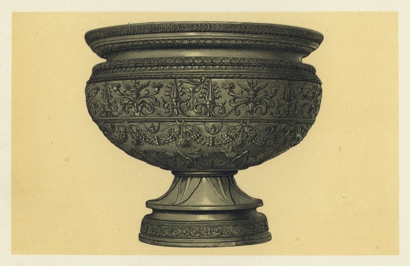 Inglês Quinhentos Bronze Vase de English School