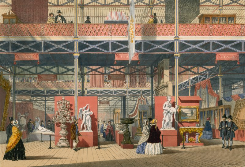 Itália, a grande exposição de 1851 de English School