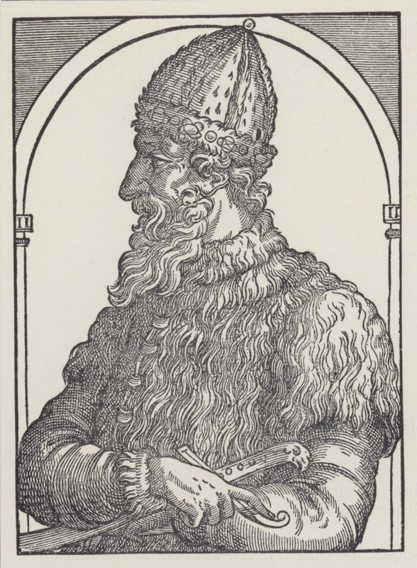 Ivan III, Grão-Príncipe de Moscovo (litografia) de English School