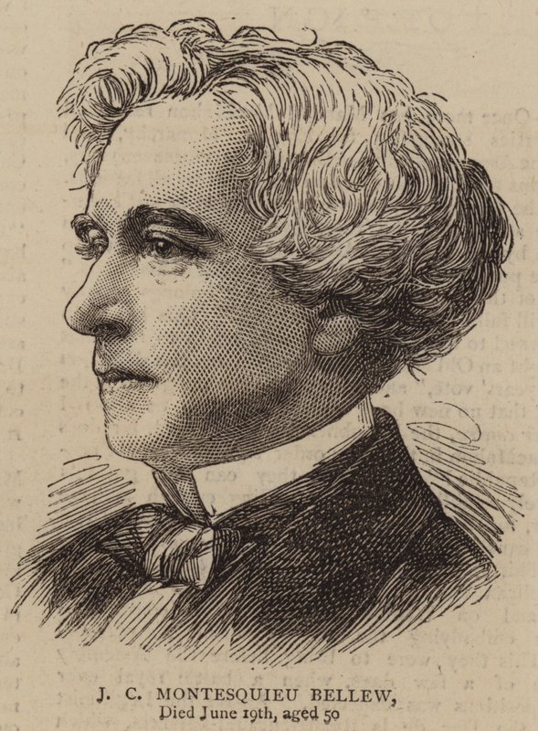 J C Montesquieu Bellew (gravura) de English School