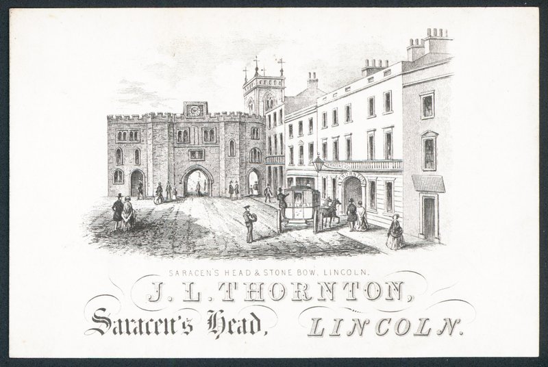 JL Thornton, cartão comercial de English School