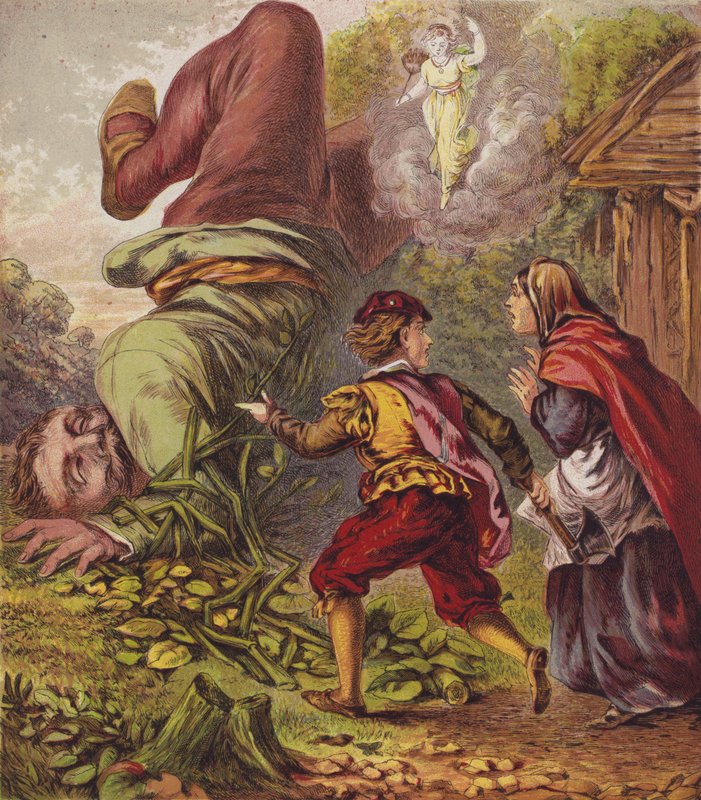 Jack E The Bean-Stalk (cor litho) de English School