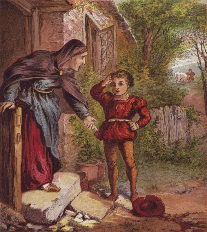 Jack E The Bean-Stalk (cor litho) de English School