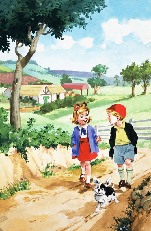 Jack e Jill e o velho castelo de English School