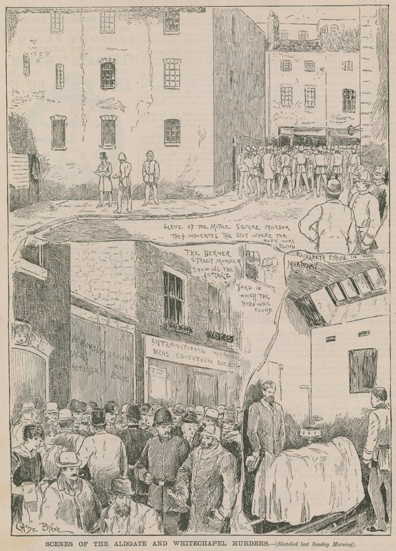 Jack, o Estripador: Cenas dos assassinatos de Aldgate e Whitechapel de English School