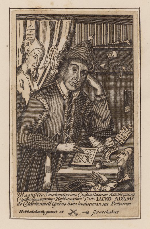 Jacko Adams, astrólogo de Clerkenwell Green, Londres de English School